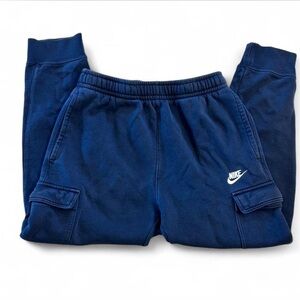 Nike Navy Cargo Jogger Sweatpants, Men’s Small